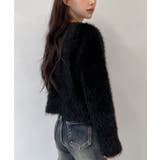 ハートボタン ファー ニットカーディガン | by muni:r | 詳細画像27 