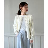 【着用動画あり 3色展開】ラッフルポイントニットカーディガン 2025 | by muni:r | 詳細画像1 