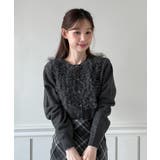 【着用動画あり 3色展開】ラッフルポイントニットカーディガン 2025 | by muni:r | 詳細画像12 