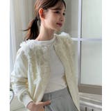 【着用動画あり 3色展開】ラッフルポイントニットカーディガン 2025 | by muni:r | 詳細画像4 