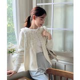 【着用動画あり 3色展開】ラッフルポイントニットカーディガン 2025 | by muni:r | 詳細画像5 