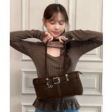 【着用動画あり 2色展開】バックルスウェードショルダーバッグ 2025 | by muni:r | 詳細画像7 