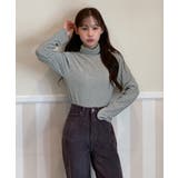 ドットハイネックTシャツ 2025 AW | by muni:r | 詳細画像3