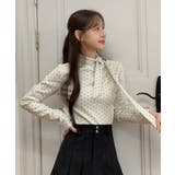 【着用動画あり 3色展開】ドットリボンハイネックトップス 2025 | by muni:r | 詳細画像3