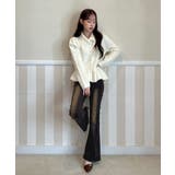 パールフレアニットカーディガン 2025 AW | by muni:r | 詳細画像12