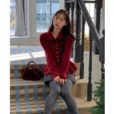 パールフレアニットカーディガン 2025 AW | by muni:r | 詳細画像14