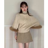 ファーハイネックニットケープ 2025 AW | by muni:r | 詳細画像1 