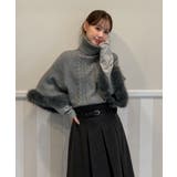 ファーハイネックニットケープ 2025 AW | by muni:r | 詳細画像19 