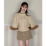 ファーハイネックニットケープ 2025 AW | by muni:r | 詳細画像2 