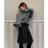 ファーハイネックニットケープ 2025 AW | by muni:r | 詳細画像20 