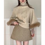 ファーハイネックニットケープ 2025 AW | by muni:r | 詳細画像3 