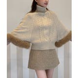 ファーハイネックニットケープ 2025 AW | by muni:r | 詳細画像7 