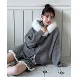 ファーフードジップアップニットカーディガン 2025 AW | by muni:r | 詳細画像10 