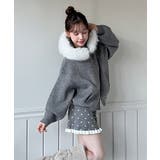 ファーフードジップアップニットカーディガン 2025 AW | by muni:r | 詳細画像5 