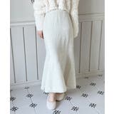 パールポイント フレア ニットスカート | by muni:r | 詳細画像1