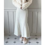 パールポイント フレア ニットスカート | by muni:r | 詳細画像2