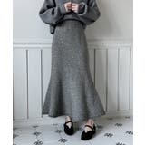 パールポイント フレア ニットスカート | by muni:r | 詳細画像7