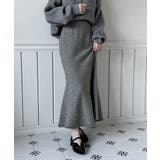 パールポイント フレア ニットスカート | by muni:r | 詳細画像8