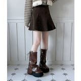 【着用動画あり 3色 2サイズ展開】パールフレアニットスカート | by muni:r | 詳細画像10 