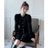 【着用動画あり！ 4色展開】ペプラム ニットワンピース | by muni:r | 詳細画像23 