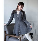 【着用動画あり！ 4色展開】ペプラム ニットワンピース | by muni:r | 詳細画像26 