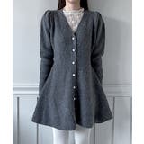 【着用動画あり！ 4色展開】ペプラム ニットワンピース | by muni:r | 詳細画像31 