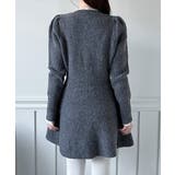 【着用動画あり！ 4色展開】ペプラム ニットワンピース | by muni:r | 詳細画像33 