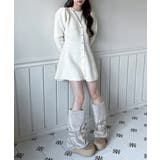 【着用動画あり！ 4色展開】ペプラム ニットワンピース | by muni:r | 詳細画像4 