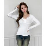 レースポイント リブニット/2026 SS COLLECTION | by muni:r | 詳細画像2 