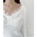 レースポイント リブニット/2026 SS COLLECTION | by muni:r | 詳細画像7 