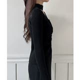 レースシャーリングニットトップス 2025 AW | by muni:r | 詳細画像16