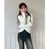 レースシャーリングニットトップス 2025 AW | by muni:r | 詳細画像3