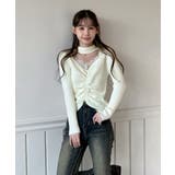 レースシャーリングニットトップス 2025 AW | by muni:r | 詳細画像4