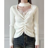 レースシャーリングニットトップス 2025 AW | by muni:r | 詳細画像8