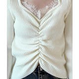 レースシャーリングニットトップス 2025 AW | by muni:r | 詳細画像9