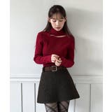 カットアウトスリムフィットニットカットソー 2025 AW | by muni:r | 詳細画像13 