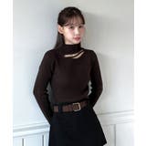 カットアウトスリムフィットニットカットソー 2025 AW | by muni:r | 詳細画像14 