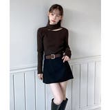 カットアウトスリムフィットニットカットソー 2025 AW | by muni:r | 詳細画像16 