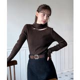 カットアウトスリムフィットニットカットソー 2025 AW | by muni:r | 詳細画像19 