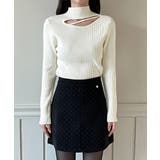 カットアウトスリムフィットニットカットソー 2025 AW | by muni:r | 詳細画像7 