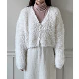 ハートキュービック ファー ニットカーディガン | by muni:r | 詳細画像10 