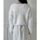 ハートキュービック ファー ニットカーディガン | by muni:r | 詳細画像12 