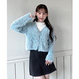 ハートキュービック ファー ニットカーディガン | by muni:r | 詳細画像13 