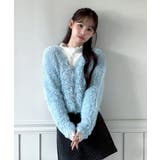 ハートキュービック ファー ニットカーディガン | by muni:r | 詳細画像15 