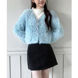 ハートキュービック ファー ニットカーディガン | by muni:r | 詳細画像16 