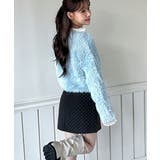 ハートキュービック ファー ニットカーディガン | by muni:r | 詳細画像17 