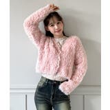 ハートキュービック ファー ニットカーディガン | by muni:r | 詳細画像24 