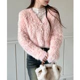 ハートキュービック ファー ニットカーディガン | by muni:r | 詳細画像25 