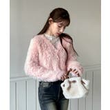 ハートキュービック ファー ニットカーディガン | by muni:r | 詳細画像26 