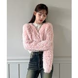 ハートキュービック ファー ニットカーディガン | by muni:r | 詳細画像29 